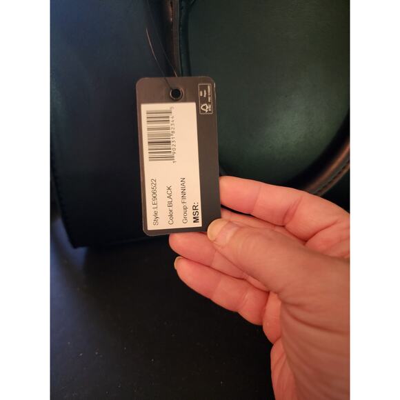 Guess Finianan black faux leather satchel crossbody bag - Picture 6 of 7